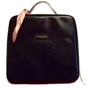 LANCÔME LE PARISIAN Large Black Cosmetic/Makeup Travel Bag/TRAIN CASE